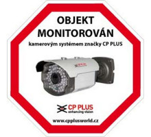 Samolepka CCTV CP-PR-34 - kamerové systémy CP PLUS   